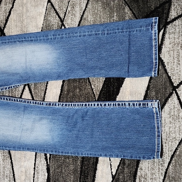 VINTAGE BKE DREW EMBROIDERED BOOT-LEG DENIM JEAN PRICE FIRM - Picture 7 of 13